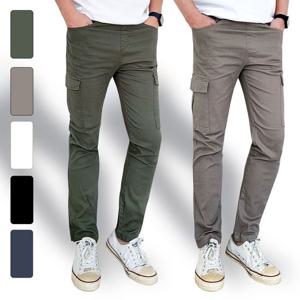남성 데일리 빅사이즈 스판 카고팬츠 면바지 5컬러