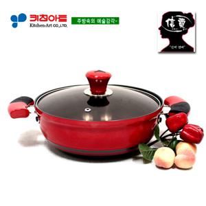 키친아트 신비(  )투톤경질냄비 18CM궁중전골