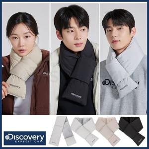 디스커버리 24FW 겨울신상 남성/여성/공용 레스터 로고프린트 패딩머플러/커플목도리/방한용품 DXMIA DXDC4914N