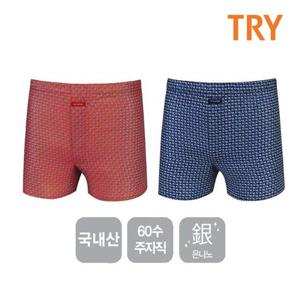 TRY 60수주자 남성박서팬티 남자트렁크 사각팬티(택1)
