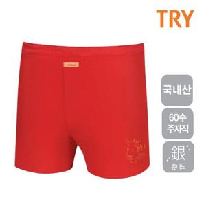 TRY 60수면 남성 박서팬티 골드호랑이 포인트 팬티1매