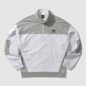 M 엄브로긴팔티 CQK UP121CFS15-WMG 플레이버 컬러블럭 하프집업