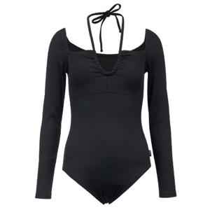 [레노마수영복]여성 솔리드 홀터넥 긴팔 모노키니 RN-LS2D904-BK