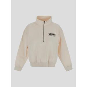 스포티앤리치 긴팔 티셔츠 QZAW237CR 49 Free Cream Chocolate