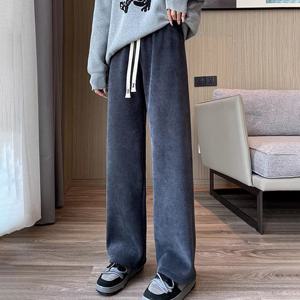 여성 3컬러 골지 밴딩 루즈핏 겨울 팬츠 LK-TP01