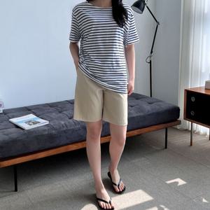 여름반바지 여성 여름바지 앨라 5부 스판 반바지 밴딩팬츠 숏팬츠