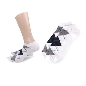 남자 아가일 발목양말(흰색 5족)