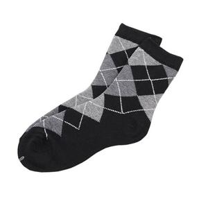 남자 아가일 패션양말 검정5족