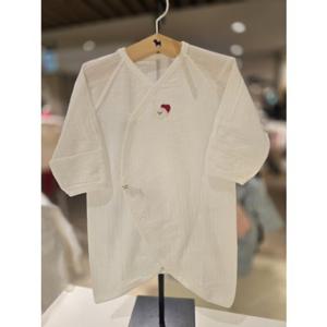 [블루독베이비] (WH)러브도기배내가운 (4517000102) ch 25년SS신상 출산 백일 돌 조카