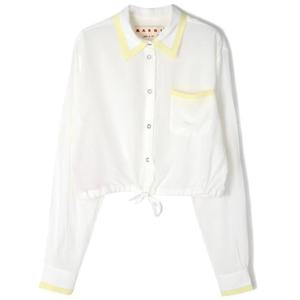 마르니 블라우스 CAMA0526Q0UTSG0100W03 STONE WHITE DOM