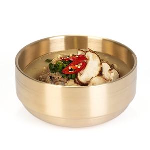 키친아트 금상첨화 티타늄코팅 스텐레스 이중 탕기 중 17cm 냉면기 대접