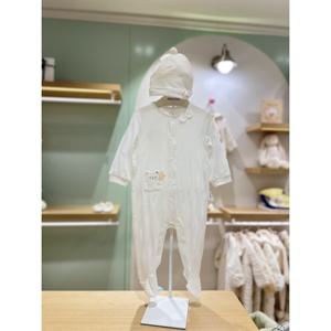 압소바HM (아기내의)톤톤 모달 우주복 모자 세트(25년봄신상) (Q10A2110603)