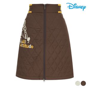 [디즈니골프]여성 캐릭터 뒷밴딩 퀼팅 패딩 스커트 큐롯 DO4LCR030