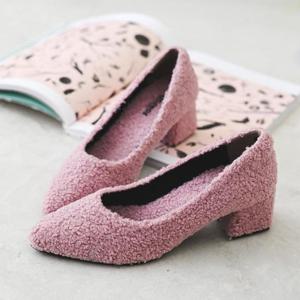 갓슈 보글포르시 5cm 미들힐 펌프스 패션구두