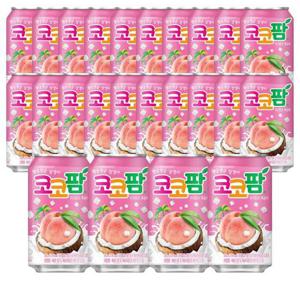 해태음료 코코팜 피치 핑크 복숭아 340ml 24개