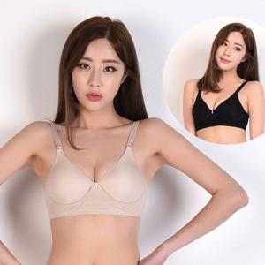 (린다)심리스 무봉제 누디라인 노와이어 B컵 메쉬브라
