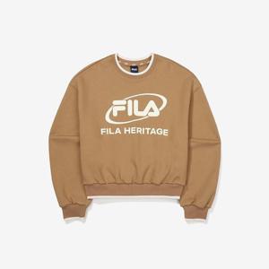 휠라긴팔티 TQJ FS2POF3156F-CAL 빅로고 면혼방 맨투맨