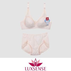 (럭센스)베이직 풀컵 노와이어 B컵 브라팬티 세트