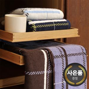 송월타올 카운테스마라 체크 200g 세면타올 5매 기념수건 답례품
