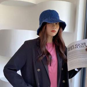 청모자 데님 여름 벙거지 진청 연청 분위기 있는 햇