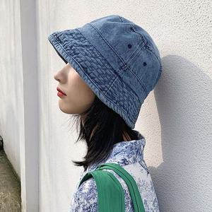 데님버킷햇 연청모자 기본 버킷햇 대학생 봄패션모자