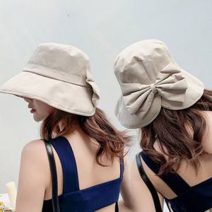 여름 여행 필수템 데일리 빅리본 넓은챙 벙거지 모자