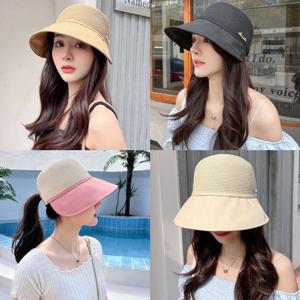 (앙상블) 썸머 보넷 찍찍이 챙 모자 여름 버킷햇 휴가
