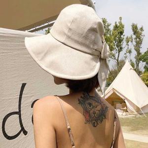 여자 버킷햇 신혼 여행 여름 해변 데일리 비치 모자