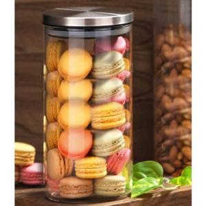 원형 유리보관용기 / 1.2L 밀폐 캐니스터