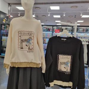 라티움(Destijl) HC34 봄가을 부드러운프린트티셔츠 D2513Ts01