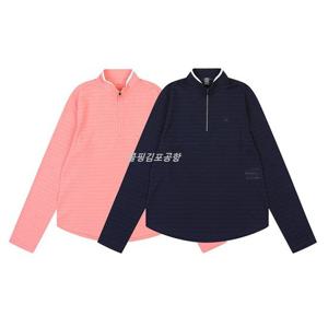 [콜핑]LD08 여성 봄 하이쿨 스트라이프 등산 긴팔집업티 KVT4345W / 0482W