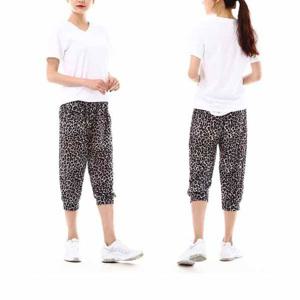 여성용 7부 아이스 쿨바지(FREE) 호피그레이