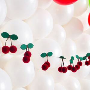 PW 체리모형파티가랜드(레드) 생일 기념일