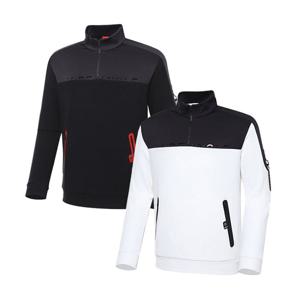 [와이드앵글] 남성 PF 믹스앤매치 반짚업 티셔츠 M_WMW23201