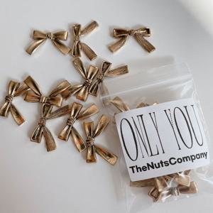 10개입 빈티지골드 리본 파츠 씬타입