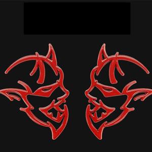 오토바이 엠블럼 스티커 자동차 데코 마크 튜닝 레드