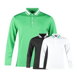 보스케 남성 봄 가을 골프웨어 골프 배색 카라티 긴팔 티셔츠 L11102315