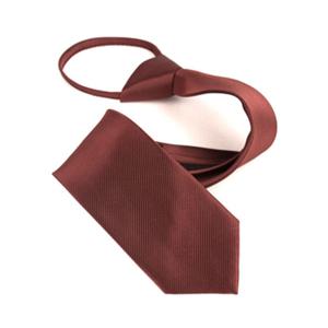 [레디핏]갈색 브라운 자동 지퍼넥타이_GA7006