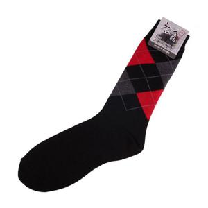 남성양말 블랙레드그레이 아가일 장목 정장 신사양말