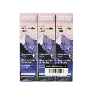 2080 퓨어마운틴 핑크솔트 치약 120g 3입