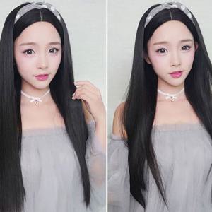 긴머리 통가발 생머리 스타일