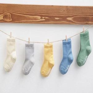 유아아동 골지양말 d22데일리블루 5족세트 남아여아 덧신 신발