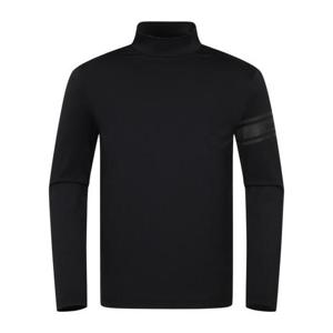 JDX HC11 남성 소매 로고 하이넥 기모 티셔츠 X2TLW1442