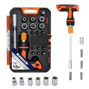 T형 K-512 라쳇 복스 렌치 세트15P