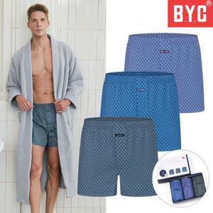 BYC 남성 팬티 베이직 60수 트렁크 3매