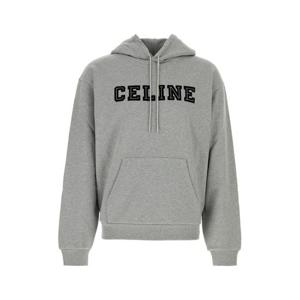 셀린느 후드 티셔츠 RY032510Z08BQ GREY MELANGE BLACK DOM