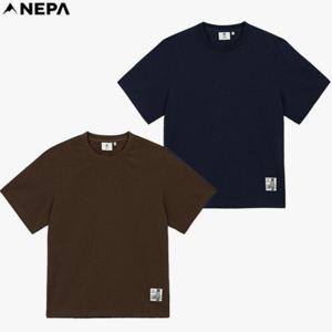 [네파 (행사)]남여 공용 지짐이 원단 론체어 우븐 셋업 반팔 티셔츠 7KD5369