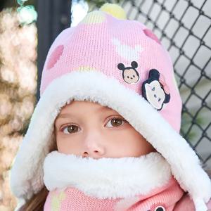 미키미니방한모자 미니마우스 썸썸모자 왕방울 귀달이모자 MK0210