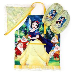 유치원앞치마 백설공주 애플 앞치마 토시두건 3종세트 요리 미술용