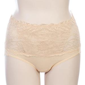 [바바라] 여성 삼각 하이웨스트 부인용 높은 레이스 면 팬티 APT4351B SK